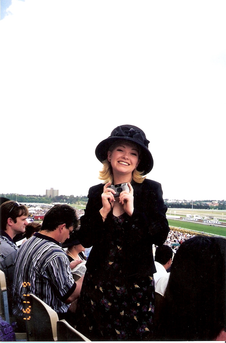 Michelle at the races